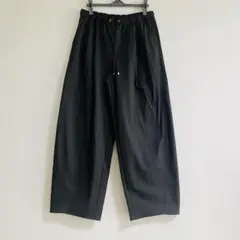 GUバレルレッグ プルオンパンツ ブラック XL 221-356489 ジーユー