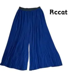 新品 アールシーキャット Rccat ネイビー プリーツ ガウチョパンツ