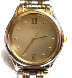 SEIKO ゴールド/シルバーV701-7A90腕時計