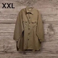 美品 GU ジーユー ブラウン シャツ ジャケット XXL 秋物 冬物