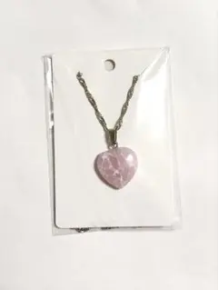 ハート ピンク ネックレス アクセサリー 未使用 シルバー