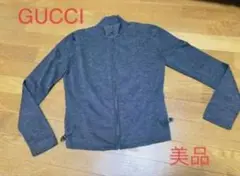 セール★美品★ GUCCI グッチ ニット フルジップ レトロ