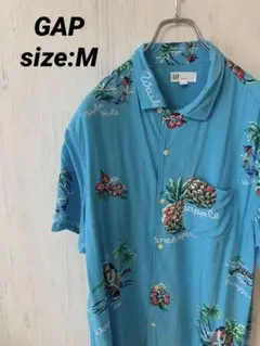 GAPアロハシャツ レーヨン　サイズM