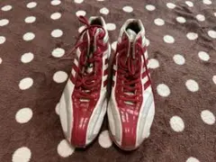 adidas 赤白 スパイク ハイカット２８ｃｍ