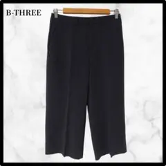 ビースリー　B-THREE ハーフストレッチパンツ　ブラック　シンプル　 L