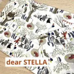 dear STELLA 生地 動物 森のパーティー柄