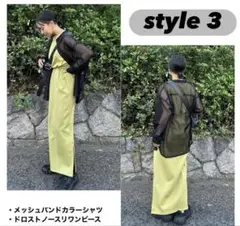 新品　ドロストノースリワンピース　megumi Linoluce L