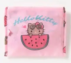 【新品】アベイル 日焼けハローキティ エコバッグ ピンク スイカ