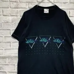 USA製90sヴィンテージTシャツ！シングルステッチ　ブラック半袖古着L24