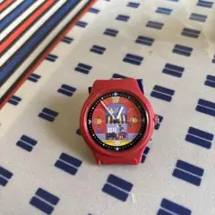 CASIO 赤いキャラクター付き腕時計PIE-10
