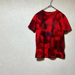 アンダーアーマー レッド 薄手スポーツTシャツ　YLGサイズ メンズ 運動着