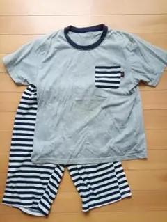 パジャマ 半袖 夏物 男の子 150cm ボーダー シンプル