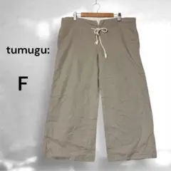 tumugu ツムグ ハーフパンツ F 綿 レーヨン