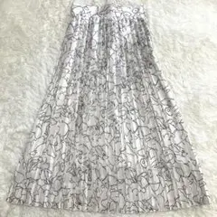 ボールジィ BALLSEY プリーツ ロングスカート モノトーン 白 黒