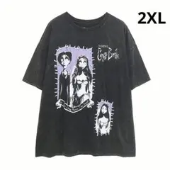 映画 ティムバートンのコープスブライド ヴィンテージ加工 半袖 Tシャツ 2XL