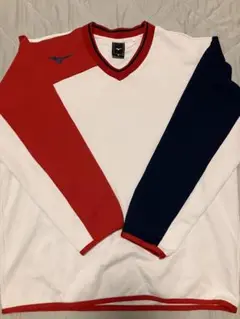 Mizuno Vネック長袖シャツ