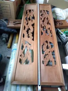 欄間（鶴と松枝157cm）セット