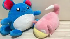 ポケットモンスター　めちゃもふぐっとぬいぐるみ　マリル ヤドン 2点セット