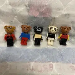 【激レア】レゴ　ファビュランド　Fabuland クマさん　ベア5体セット
