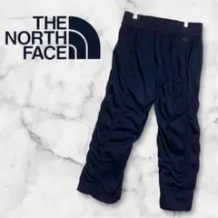 THE NORTH FACE ネイビー ナイロンパンツ ウエストゴムポケット付き