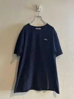 FILA ネイビーロゴTシャツ Lサイズ（ペアルック可能）