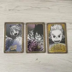 僕のヒーローアカデミア原画展　箔押しクリアカード3枚セット　通形　波動　天喰環