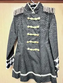 ゴブラン織軍服風ジャケット〈ブラック〉