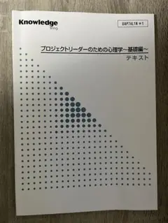 プロジェクトリーダーのための心理学〜基礎編〜