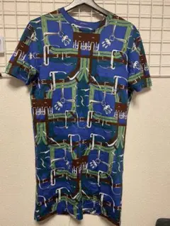 エルメス hermes Tシャツ プリント ロゴ 柄 ワンピース ドレス