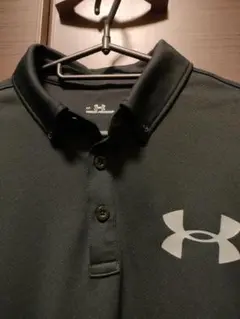 アンダーアーマー Under Armour 黒 シャツ ゴルフ LGサイズ