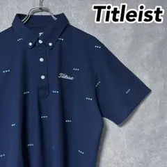 Titleist タイトリスト 刺繍 ドット デザイン 半袖 ポロシャツ ウェア