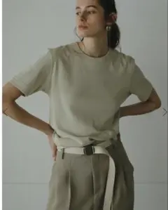 etretokyo/three dots オーガニックコットンクルーネックTee