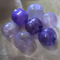 [30×7]ボタン式ガチャ玉 大サイズ 紫色系 7個セット