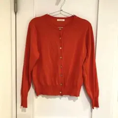 美品Techichiオレンジ カーディガン 長袖