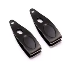 2個セット ラインカッター 黒 ステンレス 釣り コンパクト フィッシング