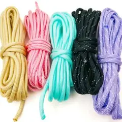 パラコード 5色 まとめ売り４mmと３mm