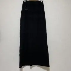 ディスコート　黒 レース編み ロングスカート フリーサイズ