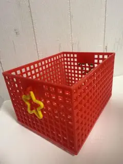 昭和レトロ　2段バスケット　キッチンラック　プラスチックケース　レトロポップ 昭和 レトロ プラスチックラック デッドストック キッチンラック