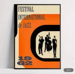 JAZZ ポスター 1962 レトロ インテリア