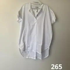新品未使用　サバタム　シャツチュニック　白