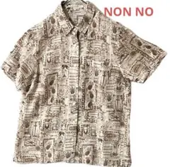＊NON NO ＊papas リネン アロハシャツ パイナップル ウクレレ