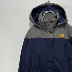 ノースフェイス ナイロンジャケット パーカー 刺繍ロゴ 古着