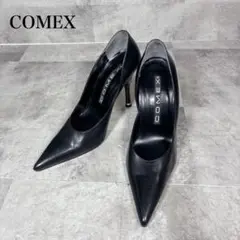 【良品】✨COMEX ハイヒールパンプス　ポインテッドトゥ　23.5cm BK