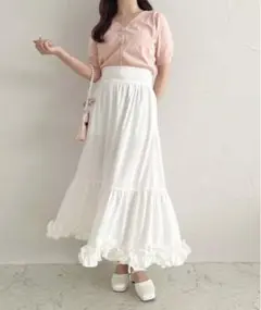apres jour フリルティアードスカート【ZOZOTOWN限定アイテム】