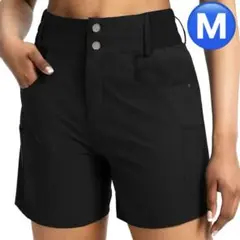 【新品/Mサイズ】ゴルフウェア レディース パンツ ハイウエスト ブラック