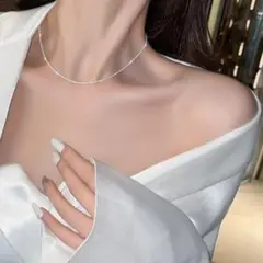 ✨在庫処分セール✨ シルバー ネックレス 清楚 フォーマル ビジネス