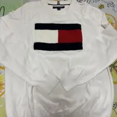 TOMMY HILFIGER ホワイトセーター L