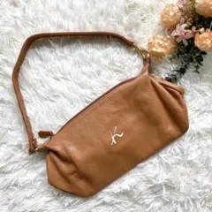 良品✨キタムラ トートバッグ ハンドバッグ ミニバッグ 肩掛け キャメル 牛革