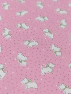 Happy message 30’S　犬　ドッグ　生地　1m