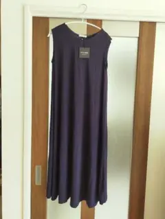 新品 スタイルデリ　ノースリーブ ロングワンピース ネイビー